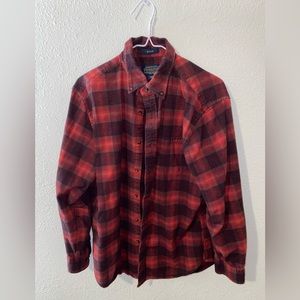 Vintage Pendleton Wool Shirt Men's Medium Red Plaid Button Up Size Medium